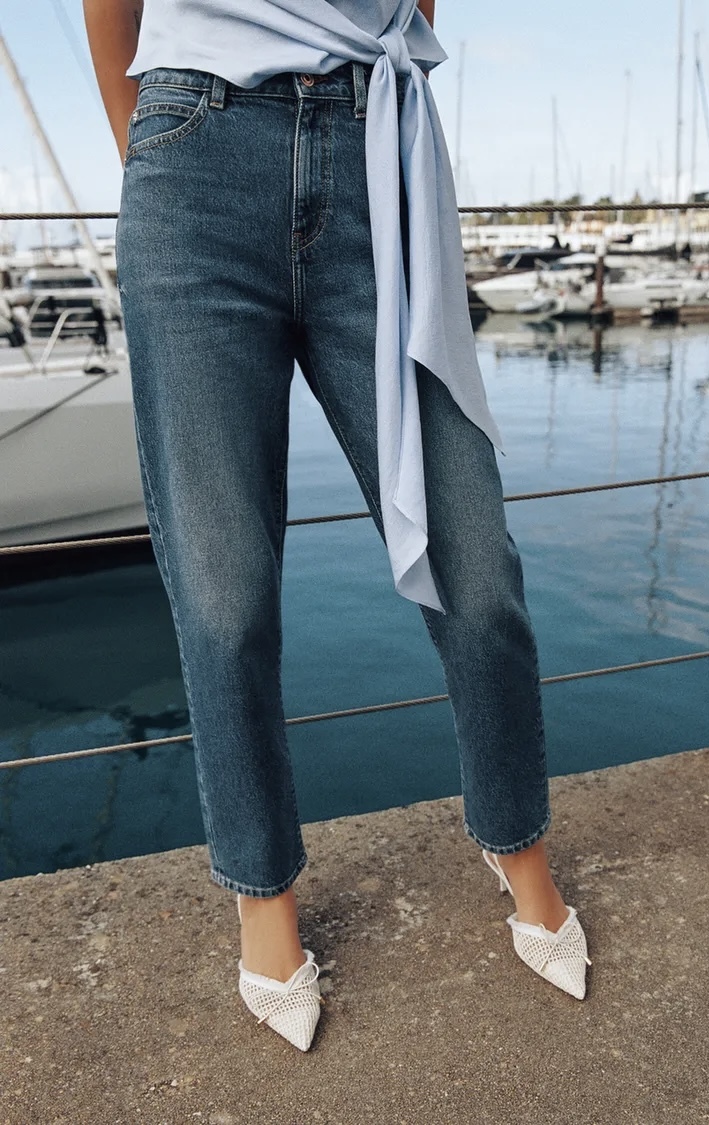 شلوار مامفیت کشیده برند ZARA ORIGINAL زارا اورجینال NEW 2026 انگلستان