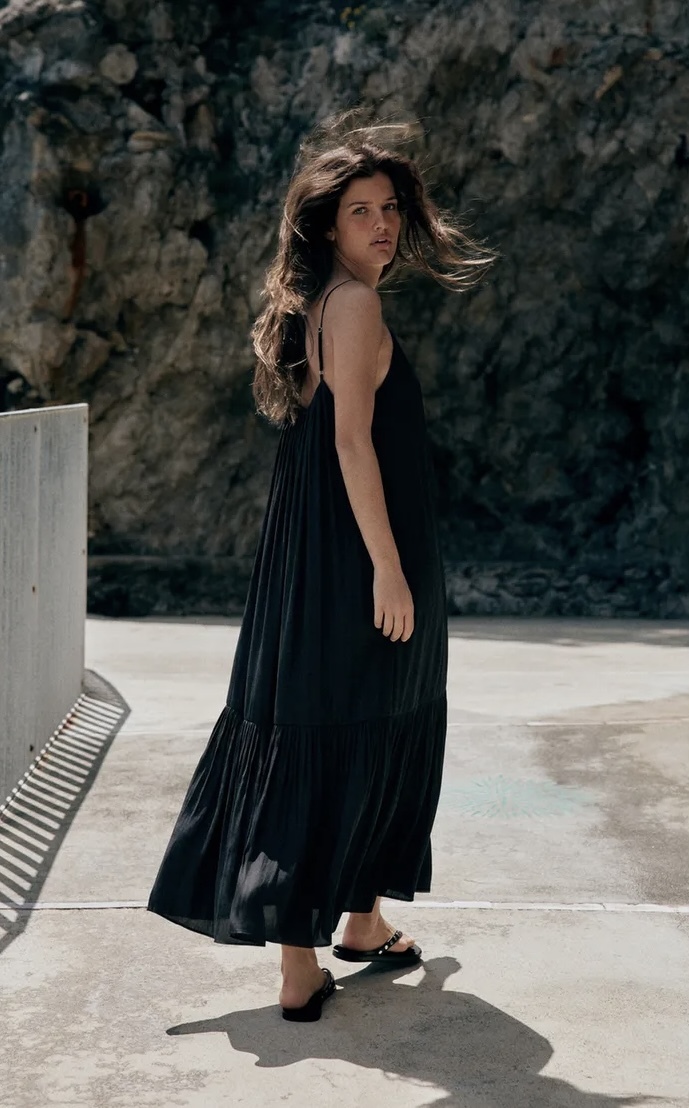 پیراهن میدی رخشان برند ZARA ORIGINAL اورجینال NEW 2026