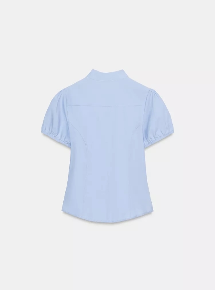 تاپ طراحی اختصاصی با جزئیات کراواتی و آستین پفی برند ZARA ORIGINAL اورجینال NEW 2026 