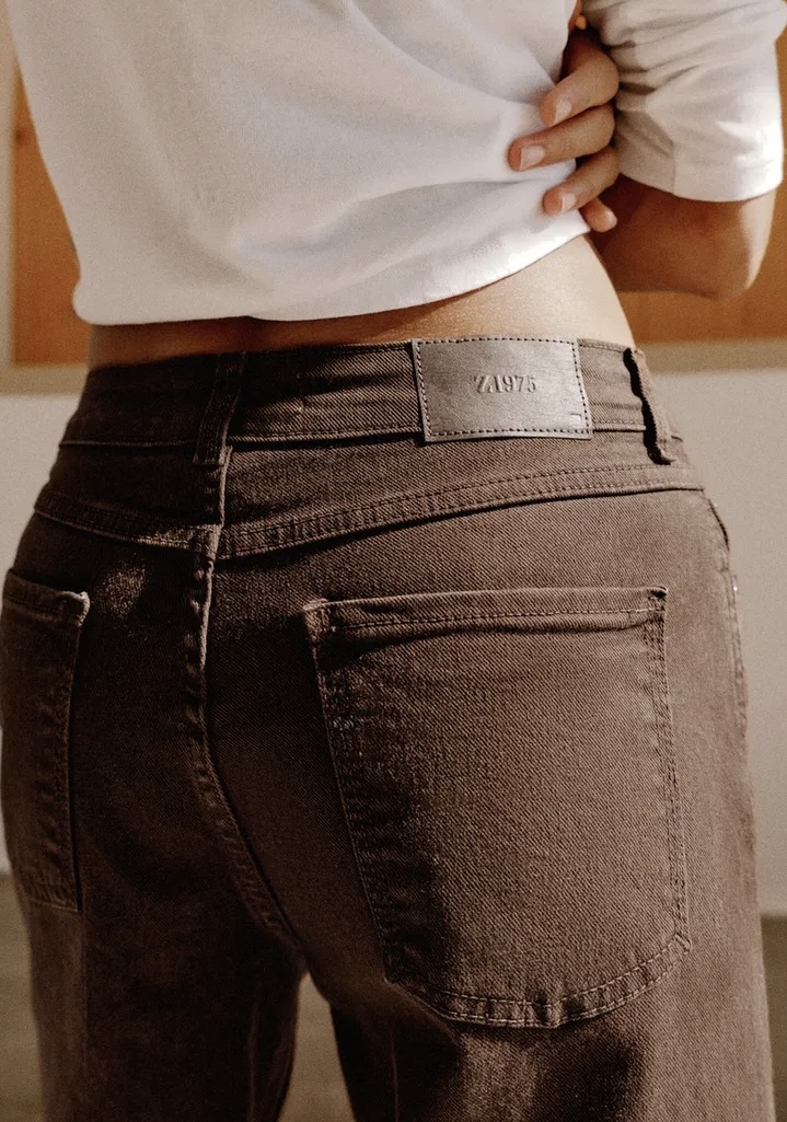 شلوار جین Wide-Leg Cropped (پاچه گشاد و ساق کوتاه) برند ZARA ORIGINAL زارا اورجینال NEW 2026 انگلستان