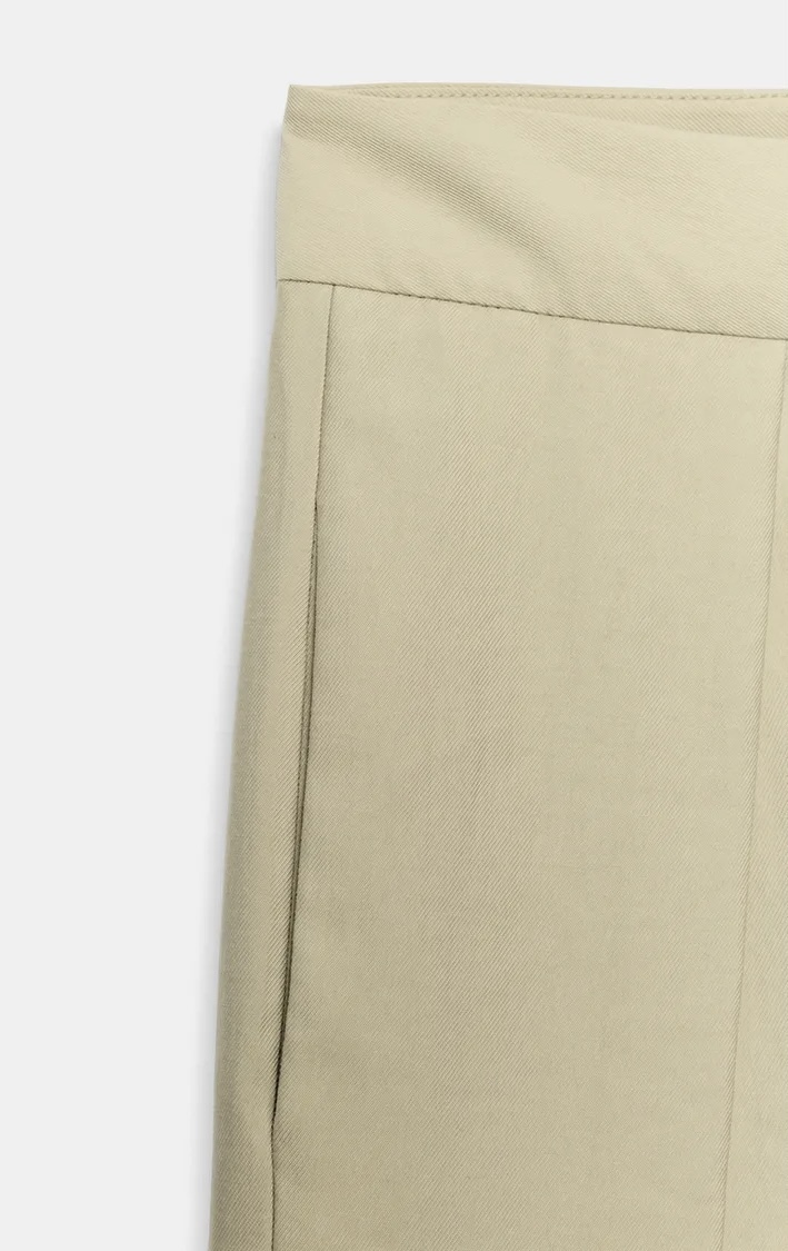  شلوار دمپا گشاد از نخ لیوسل - طراحی مدرن با ساسون جلو برند ZARA ORIGINAL اورجینال NEW 2026 