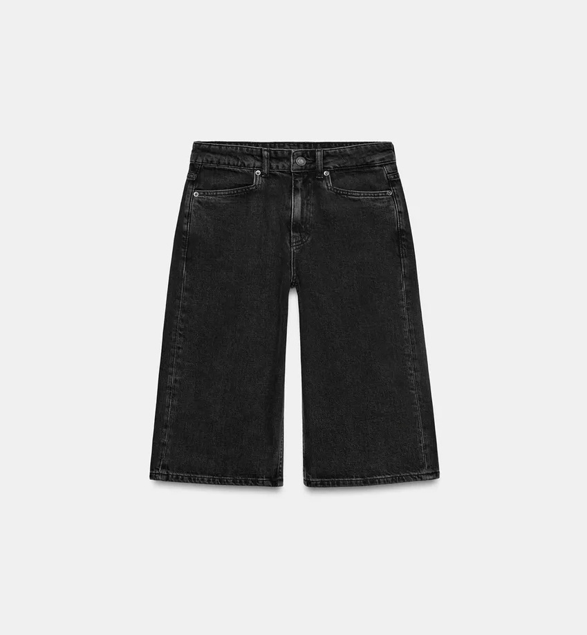  شلوارک برمودا کمر جین ZARA ORIGINAL اورجینال NEW 2026 