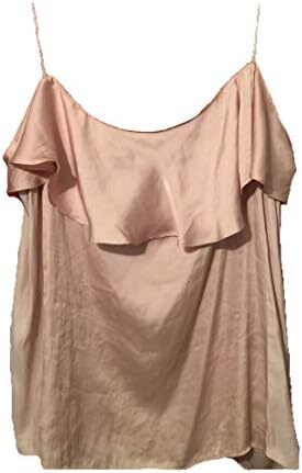 تاپ برند ZARA ORIGINAL زنانه یقه گرد و بندی مدل Zara Salmon Pink اورجینال