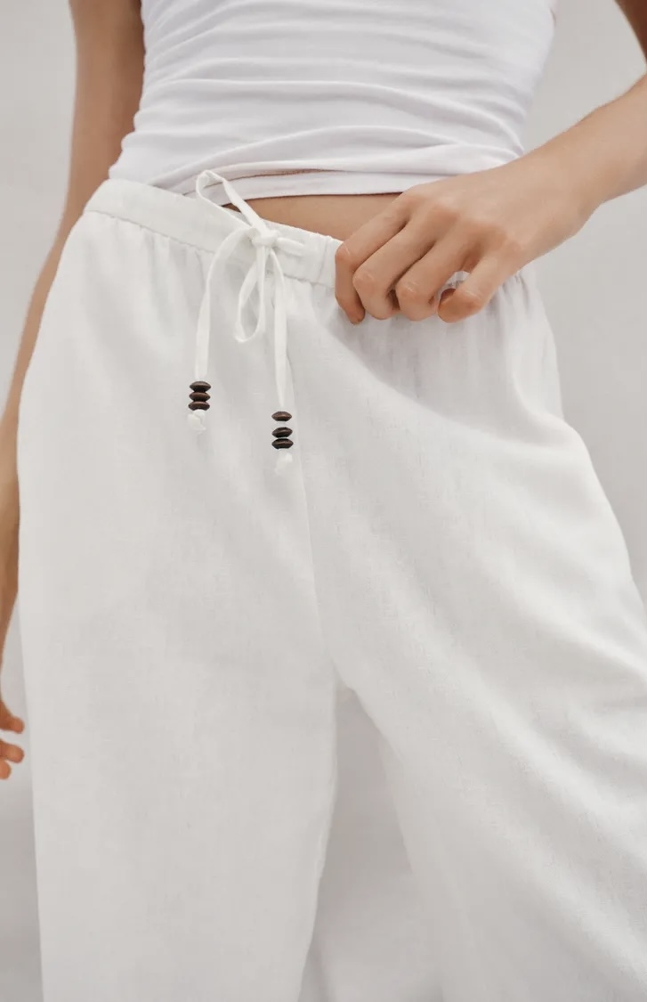  شلوار از جنس ترکیبی کتان برند ZARA ORIGINAL اورجینال NEW 2026 