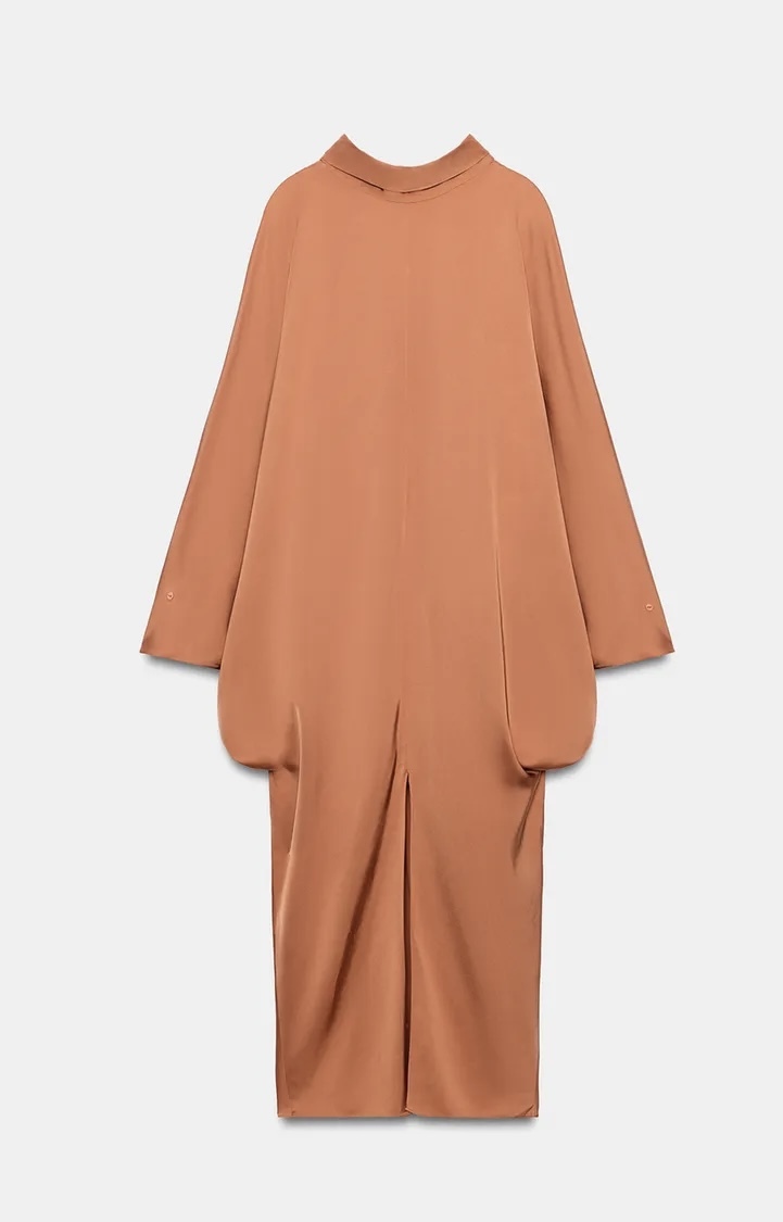 تونیک زنانه ویسکوز با طراحی مینیمال و بند قابل تنظیم برند ZARA ORIGINAL زارا اورجینال NEW 2026 انگلستان