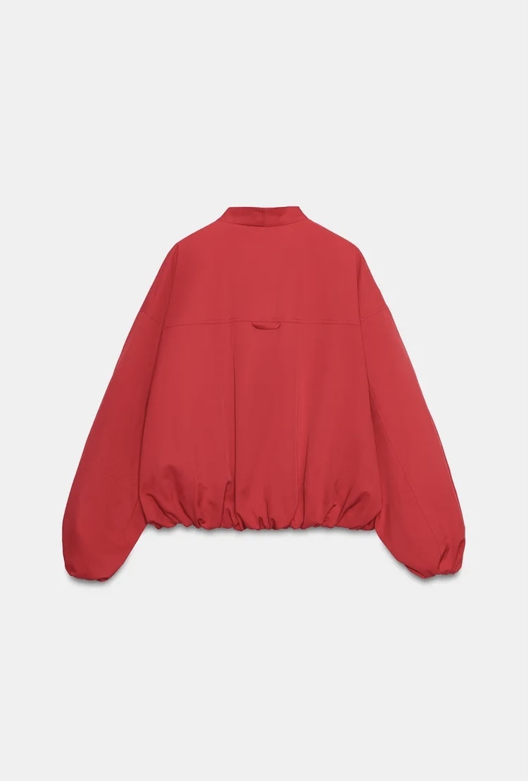  کاپشن بامبر یقه هفت آستین پفی برند ZARA ORIGINAL زارا اورجینال NEW 2026 انگلستان 