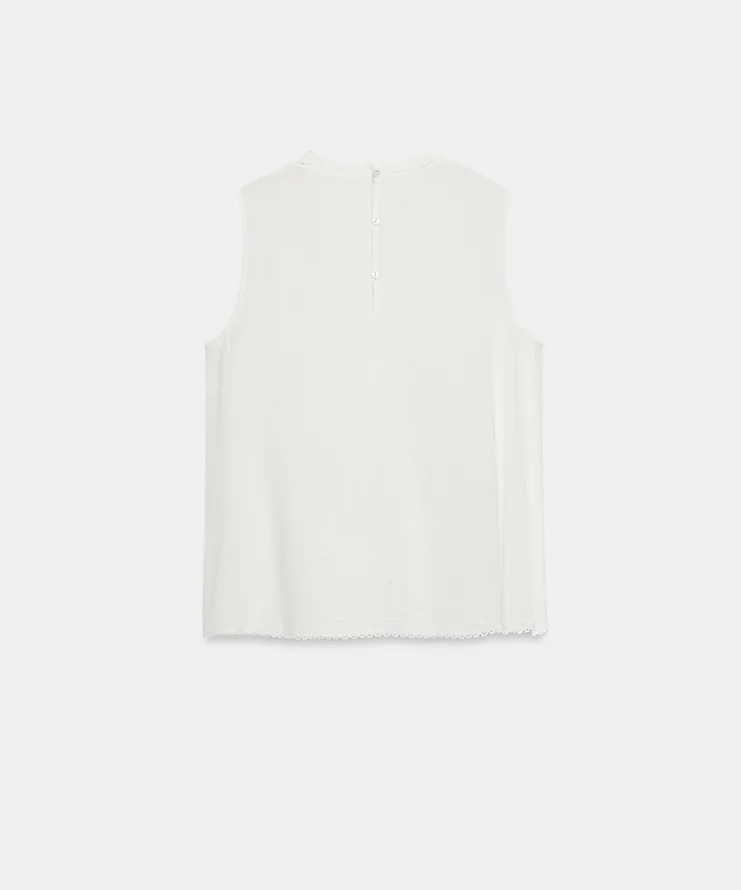  پیراهن از جنس نخ ترکیبی پنبه. دارای یقه گرد و طرح بدون آستین برند ZARA ORIGINAL اورجینال NEW 2026 