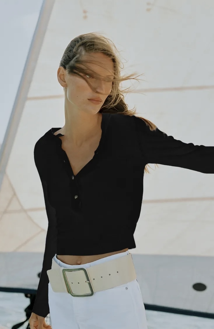  پلیور بافتنی نمای دو لایه برند ZARA ORIGINAL اورجینال NEW 2026 