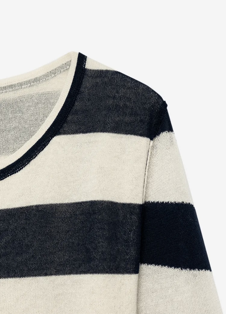 پیراهن یقه گرد با طراحی A-line و خطوط تزئینی برند ZARA ORIGINAL زارا اورجینال NEW 2026 انگلستان