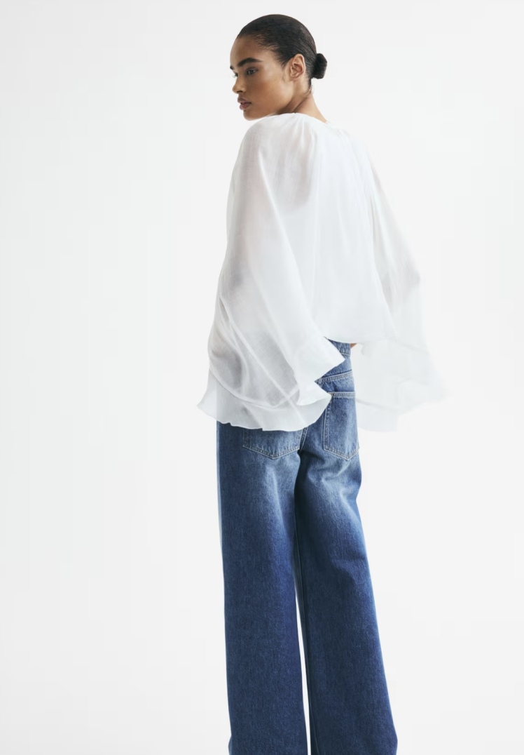 شومیز زنانه چین‌دار برندH&M ORIGINAL اچ اند ام اورجینال NEW 2026 انگلستان