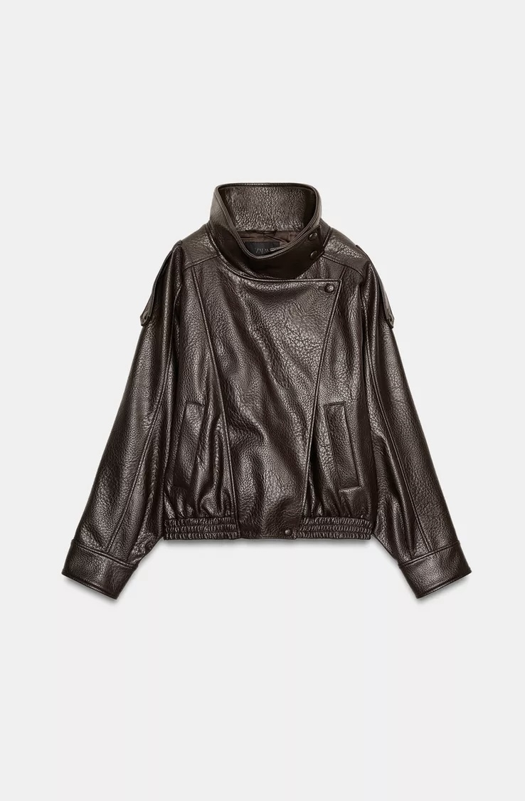  کاپشن یقه ایستاده با آستر داخلی برند ZARA ORIGINAL زارا اورجینال NEW 2026 انگلستان 