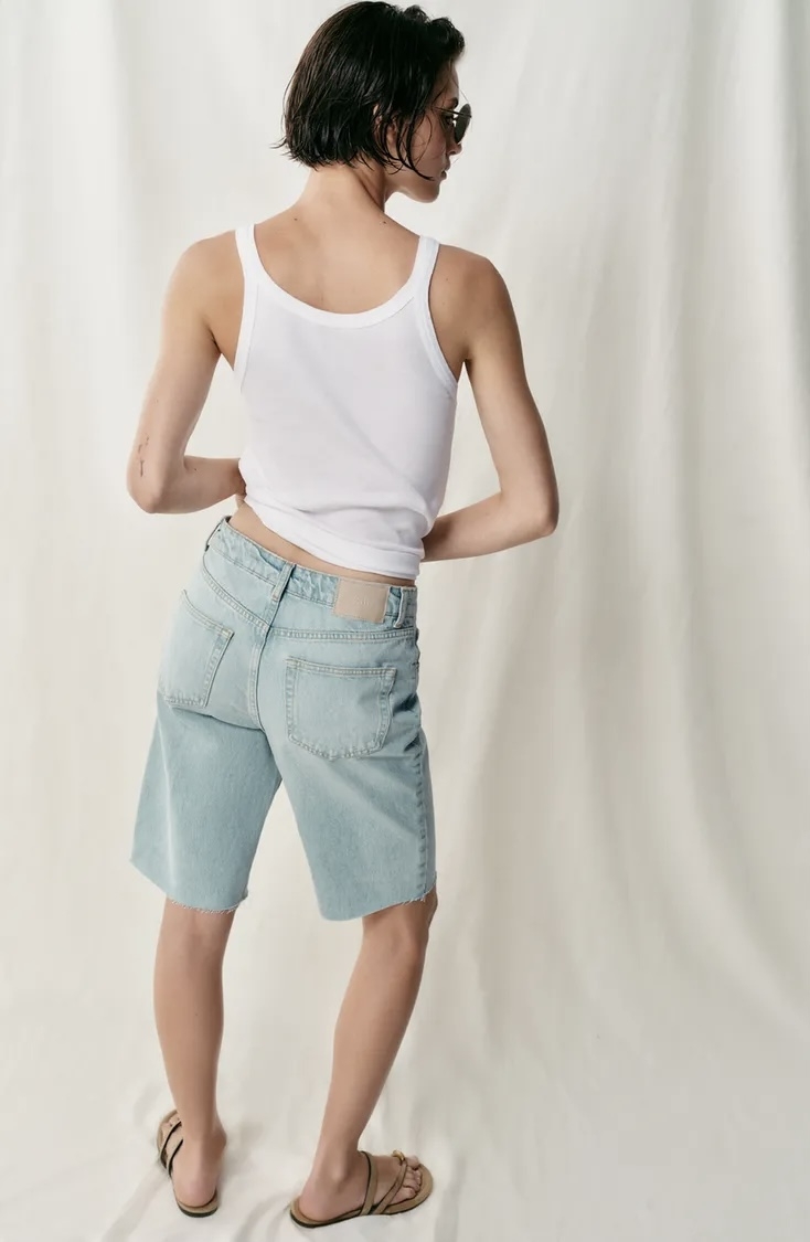  شلوارک برمودا با طراحی کلاسیک پنج‌جیب برند ZARA ORIGINAL زارا اورجینال NEW 2026 انگلستان 