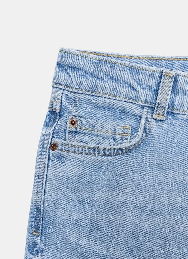 شلوار جین Wide-Leg Cropped (پاچه گشاد و ساق کوتاه) برند ZARA ORIGINAL زارا اورجینال NEW 2026 انگلستان