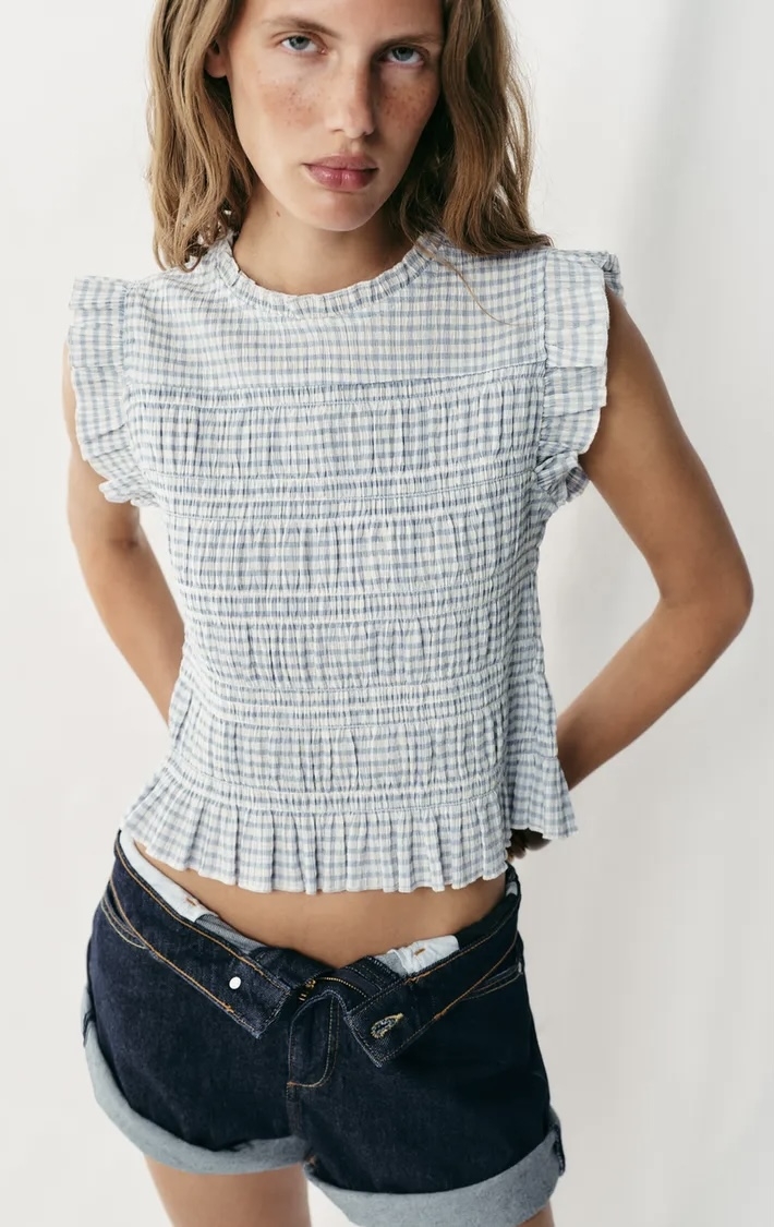  شلوارک کژوال کمر بلند برند ZARA ORIGINAL اورجینال NEW 2026 