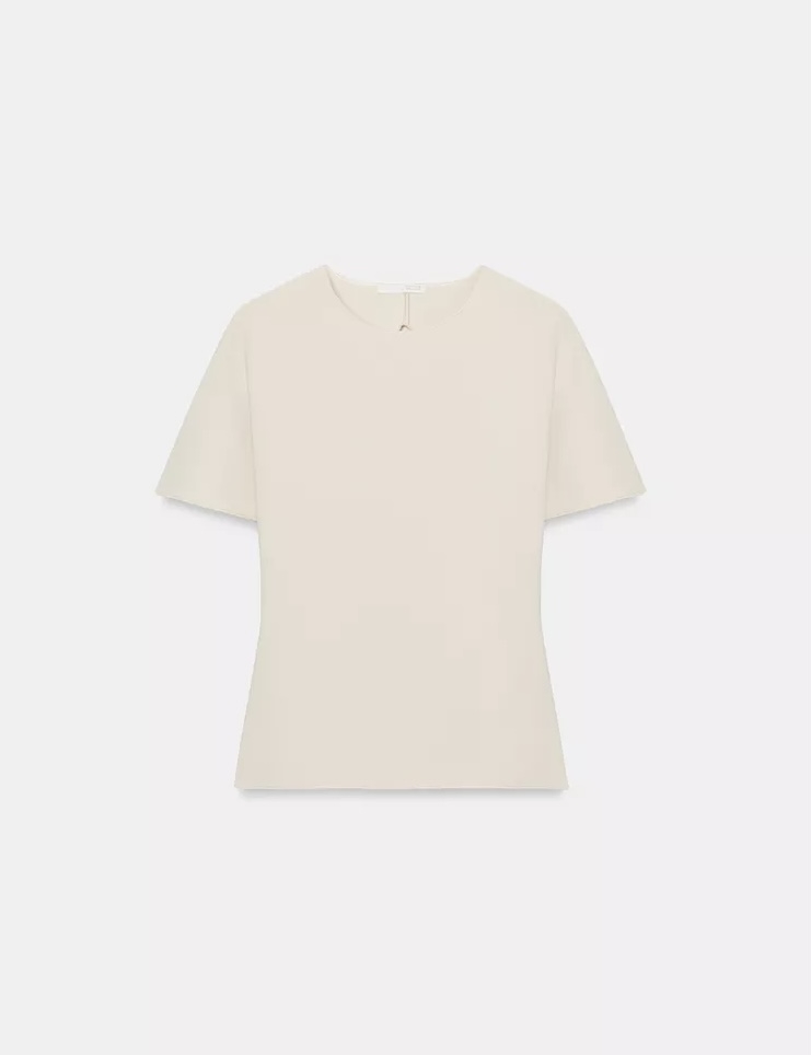  تی شرت یقه گرد مدل “Minimalist Detail” با برش پشت برند ZARA ORIGINAL اورجینال NEW 2026 