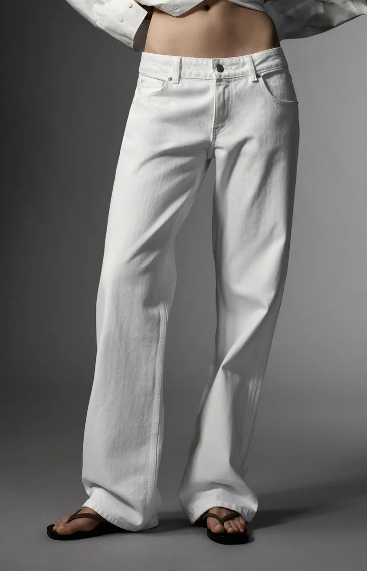  شلوار جین فاق کوتاه با دمپای گشاد برند ZARA ORIGINAL اورجینال NEW 2026 