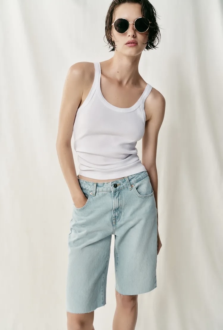  شلوارک برمودا با طراحی کلاسیک پنج‌جیب برند ZARA ORIGINAL زارا اورجینال NEW 2026 انگلستان 