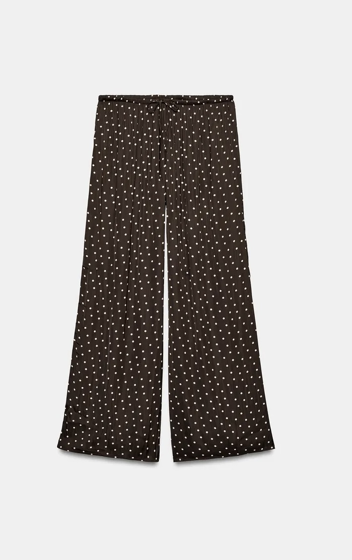 شلوار فیت آزاد (Oversized) با کمر قابل تنظیم برند ZARA ORIGINAL اورجینال NEW 2026