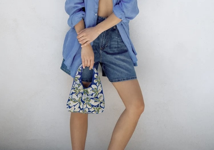  شلوارک جین فاق بلند با حلقه کمربند برند ZARA ORIGINAL اورجینال NEW 2026 