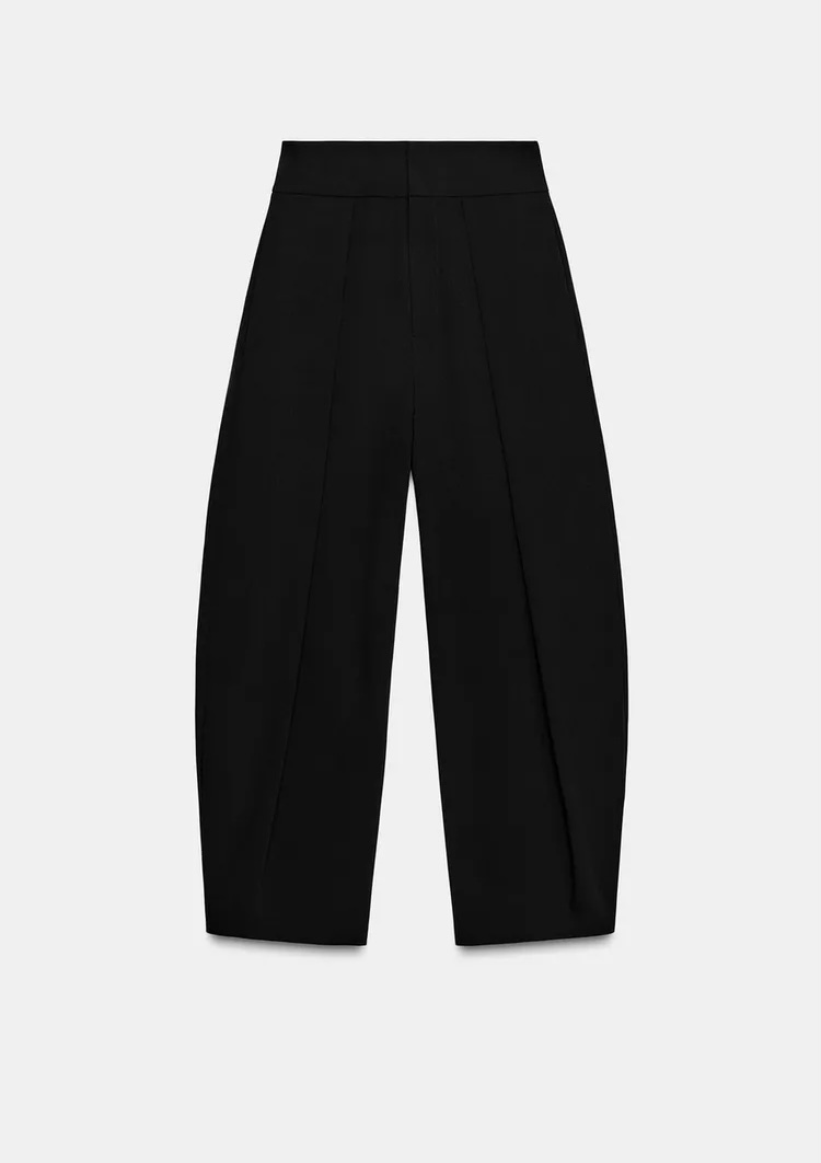  شلوار کتان پلیسه با طراحی کلاسیک برند ZARA ORIGINAL اورجینال NEW 2026 