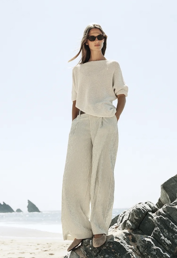 پلیور بافتنی نمای دو لایه برند ZARA ORIGINAL اورجینال NEW 2026
