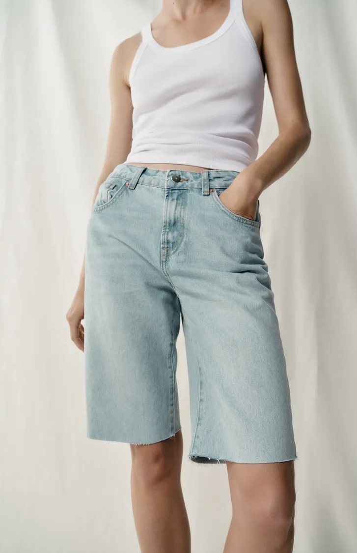  شلوارک برمودا با طراحی کلاسیک پنج‌جیب برند ZARA ORIGINAL زارا اورجینال NEW 2026 انگلستان 