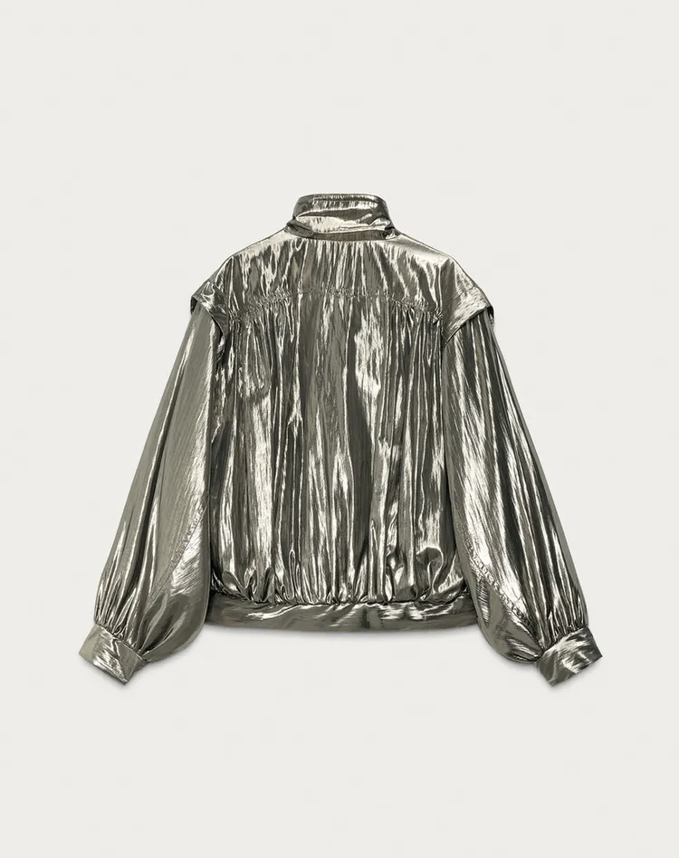  کاپشن یقه باز زنانه برند ZARA ORIGINAL زارا اورجینال NEW 2026 انگلستان 