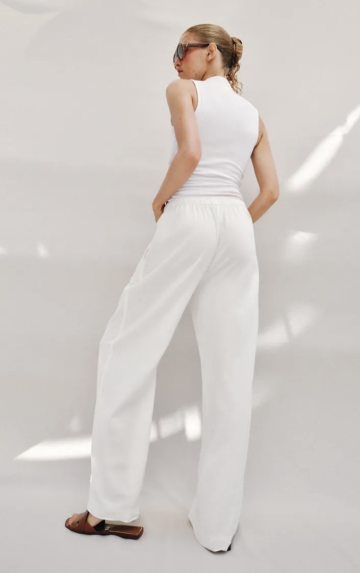  شلوار از جنس ترکیبی کتان برند ZARA ORIGINAL اورجینال NEW 2026 