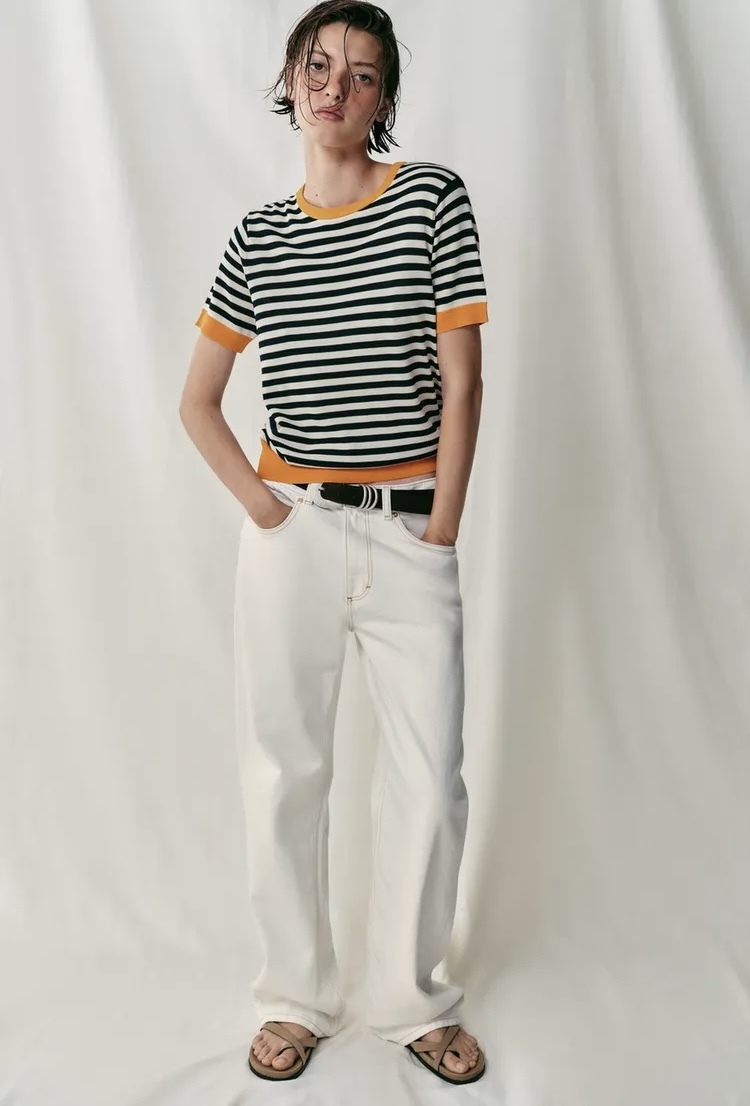 شلوار جین کمر بلند مدل Straight Fit برند ZARA ORIGINAL زارا اورجینال NEW 2026 انگلستان