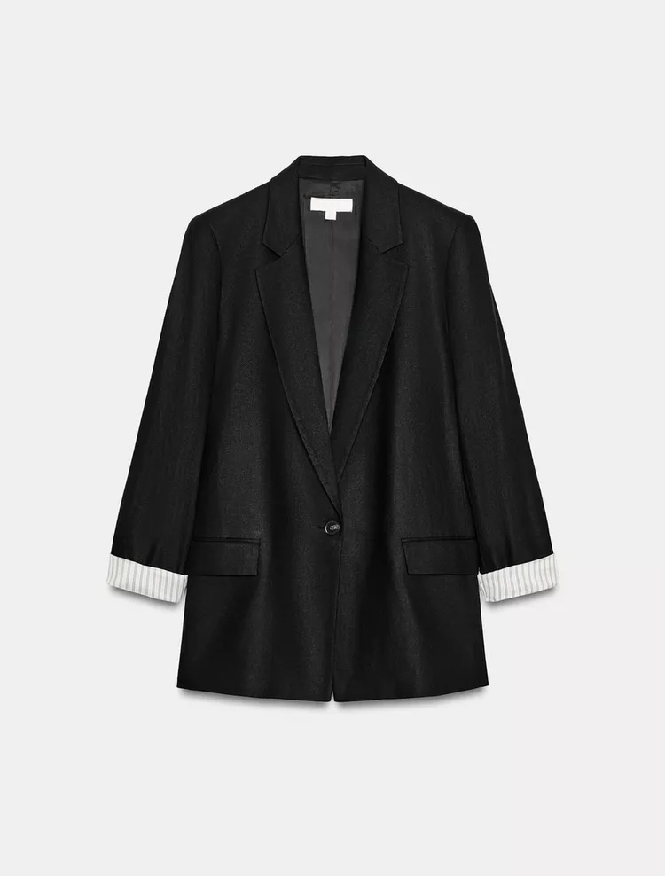  کت تک از جنس ترکیب کتان برند ZARA ORIGINAL اورجینال NEW 2026 
