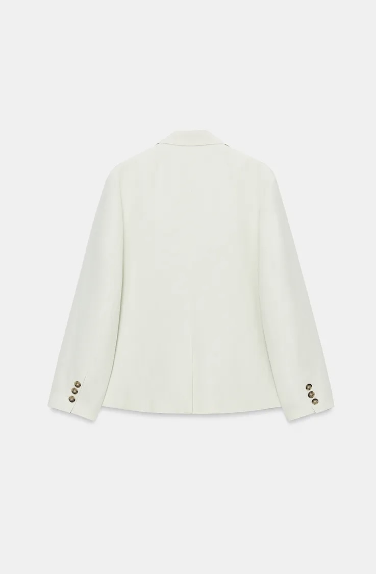  کت بلیزر زنانه لینن با طراحی کلاسیک و شیک برند ZARA ORIGINAL زارا اورجینال NEW 2026 انگلستان 