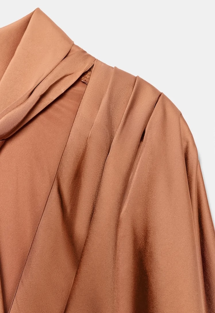 تونیک زنانه ویسکوز با طراحی مینیمال و بند قابل تنظیم برند ZARA ORIGINAL زارا اورجینال NEW 2026 انگلستان