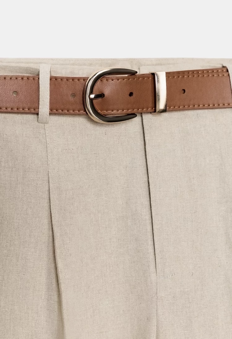  شلوارک ترکیبی کتان شیک و کاربردی برند ZARA ORIGINAL اورجینال NEW 2026 
