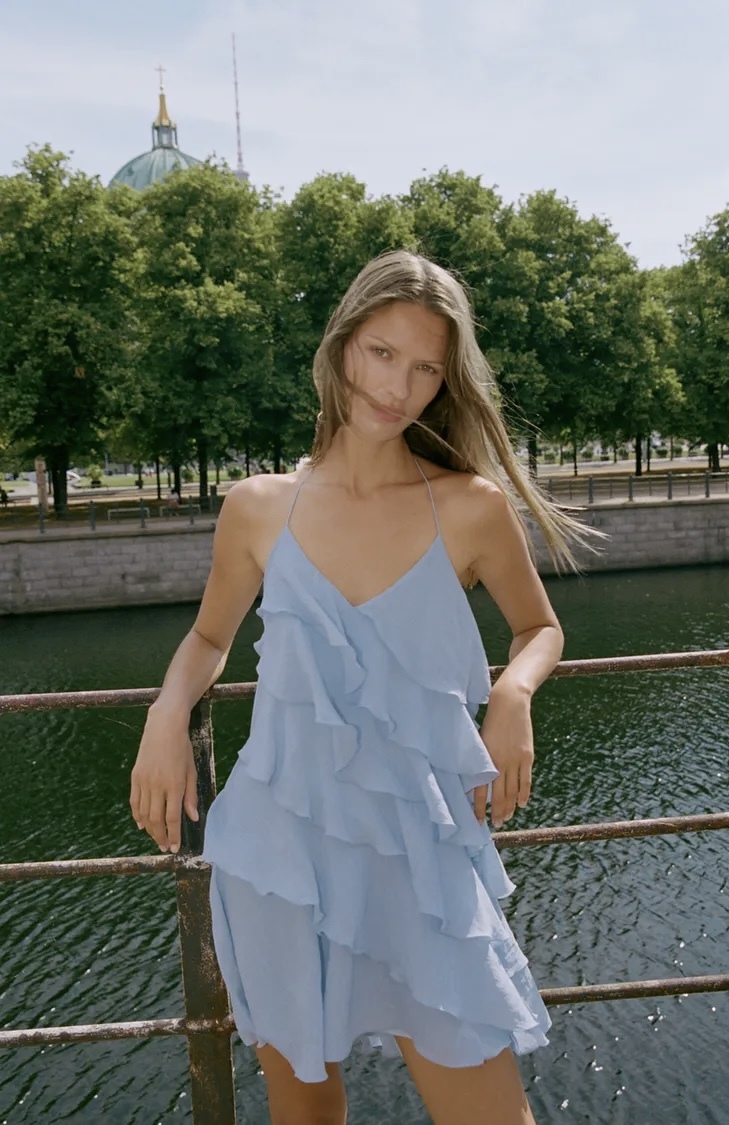 پیراهن چیندار با یقه7 برند ZARA ORIGINAL زارا اورجینال NEW 2026 انگلستان