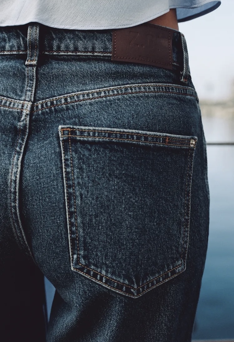 شلوار مامفیت کشیده برند ZARA ORIGINAL زارا اورجینال NEW 2026 انگلستان