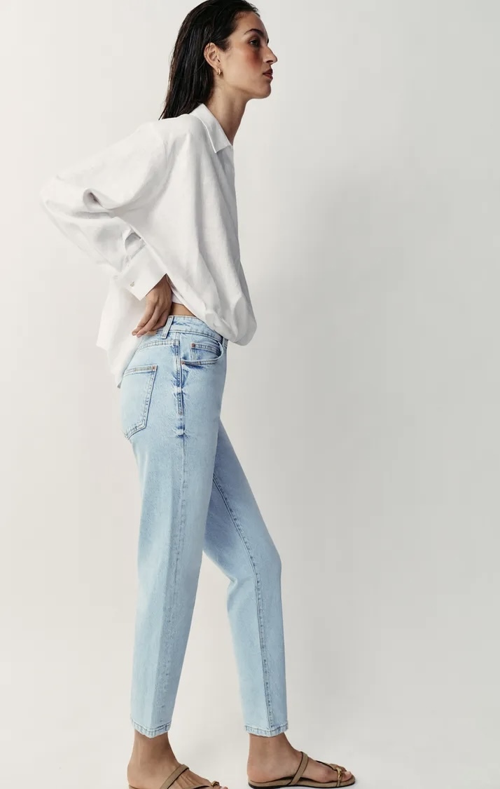 شلوار مامفیت کشیده برند ZARA ORIGINAL زارا اورجینال NEW 2026 انگلستان