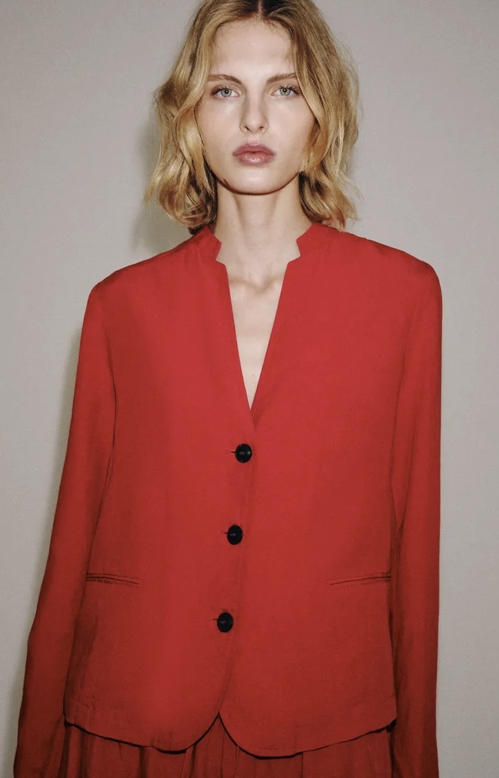 کت کلاسیک با دکمههای متضاد برند ZARA ORIGINAL زارا اورجینال NEW 2026 انگلستان