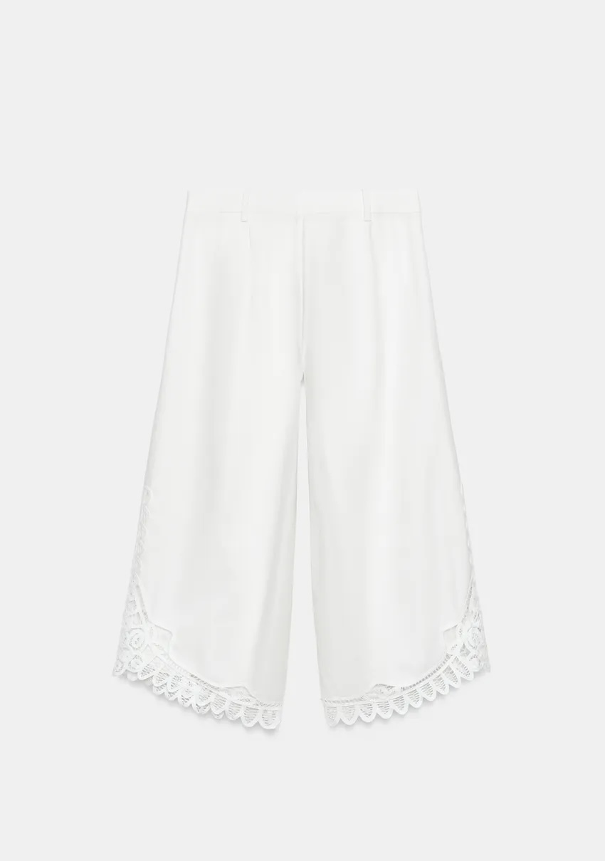 شلوار نخ پنبه و کتان برند ZARA ORIGINAL اورجینال NEW 2026 