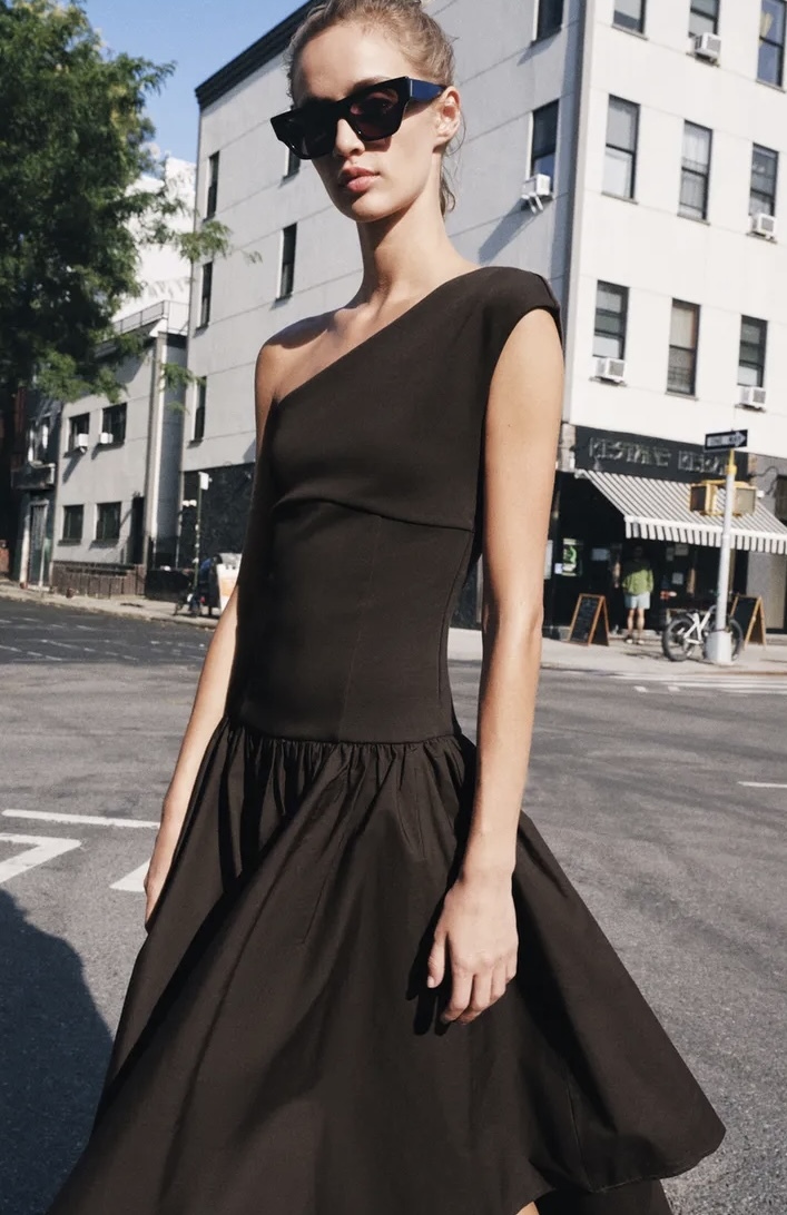 پیراهن میدی با طراحی لوکس برند ZARA ORIGINAL زارا اورجینال NEW 2026 انگلستان