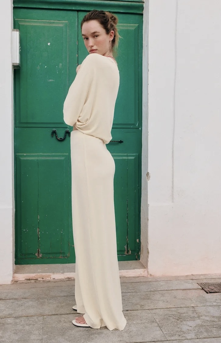 شلوار زنانه با پارچه ریزشدار و کمر کشی برند ZARA ORIGINAL زارا اورجینال NEW 2026 انگلستان