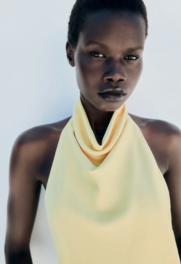  تاپ مدل Halter با نمای پشت باز برند ZARA ORIGINAL زارا اورجینال NEW 2026 انگلستان 