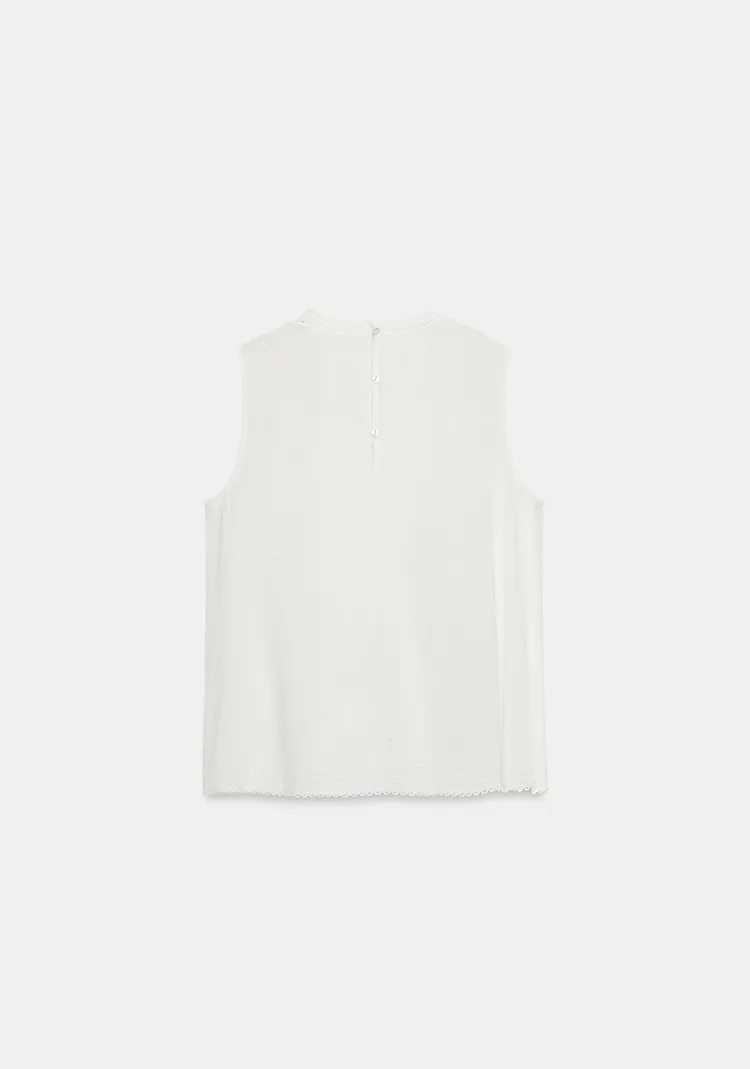  پیراهن از جنس نخ ترکیبی پنبه. دارای یقه گرد و طرح بدون آستین برند ZARA ORIGINAL اورجینال NEW 2026 