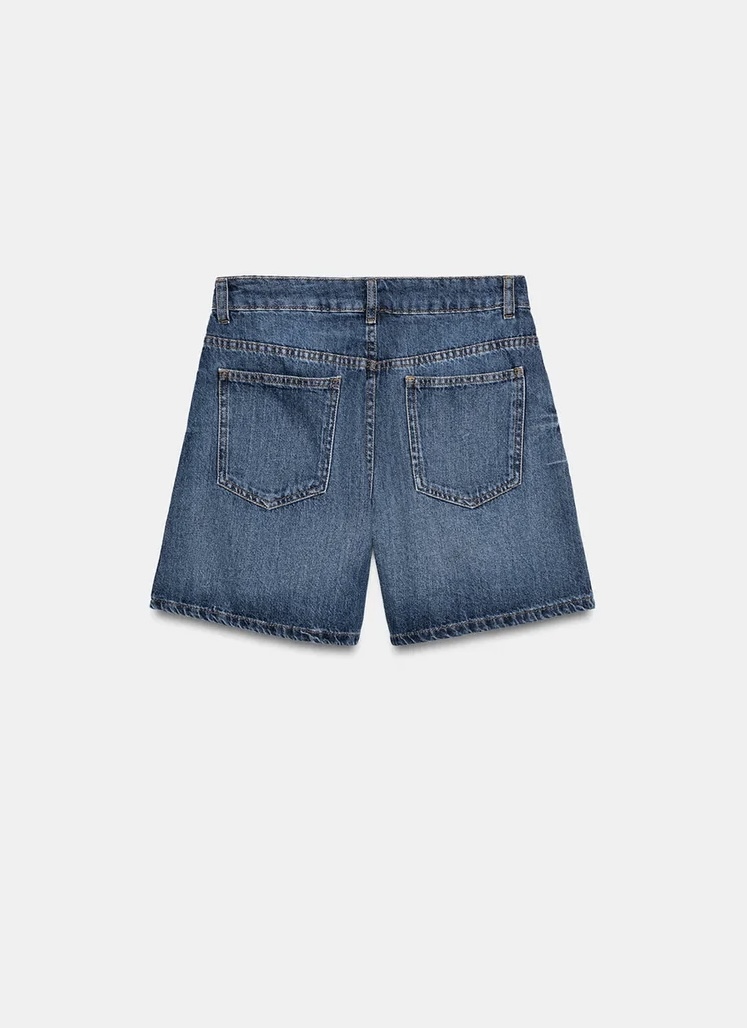  شلوارک جین فاق بلند با حلقه کمربند برند ZARA ORIGINAL اورجینال NEW 2026 
