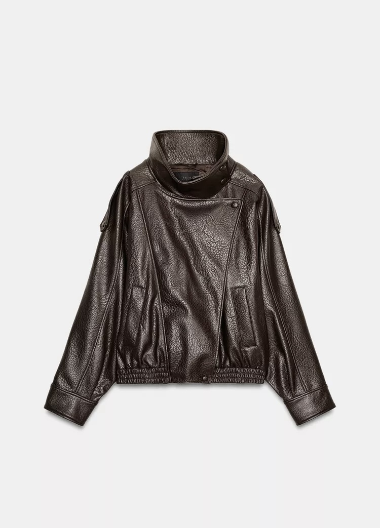  کاپشن یقه ایستاده شیک و کاربردی برند ZARA ORIGINAL اورجینال NEW 2026 