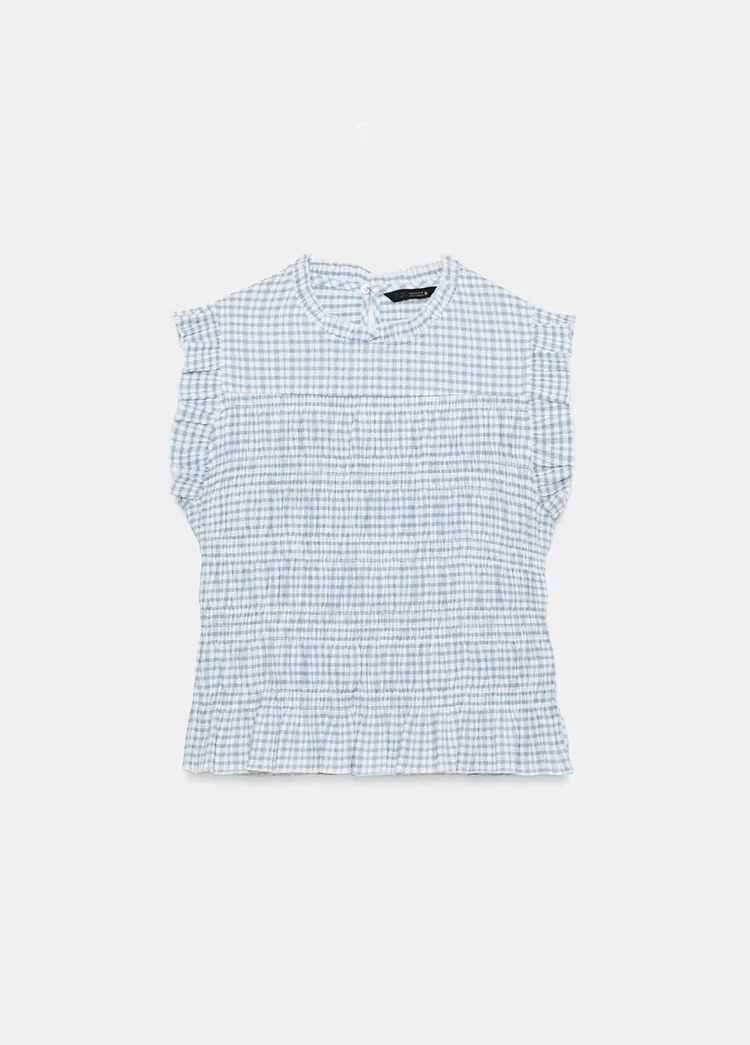  تاپ یقه گرد با جزئیات پشت برند ZARA ORIGINAL اورجینال NEW 2026 