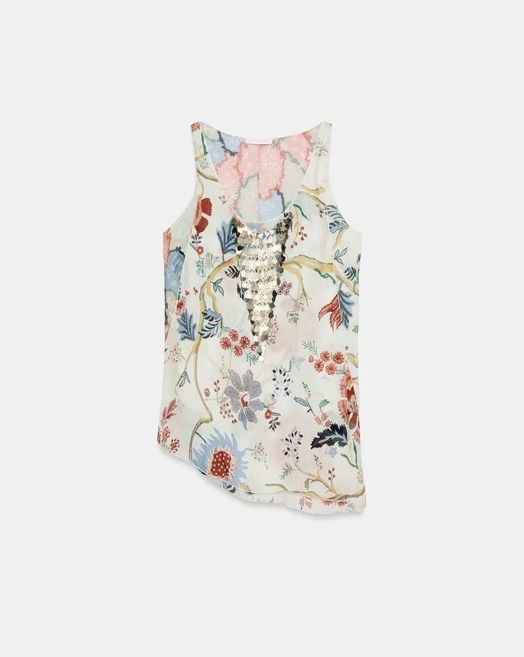  تاپ از جنس نخ ویسکوز برند ZARA ORIGINAL اورجینال NEW 2026 